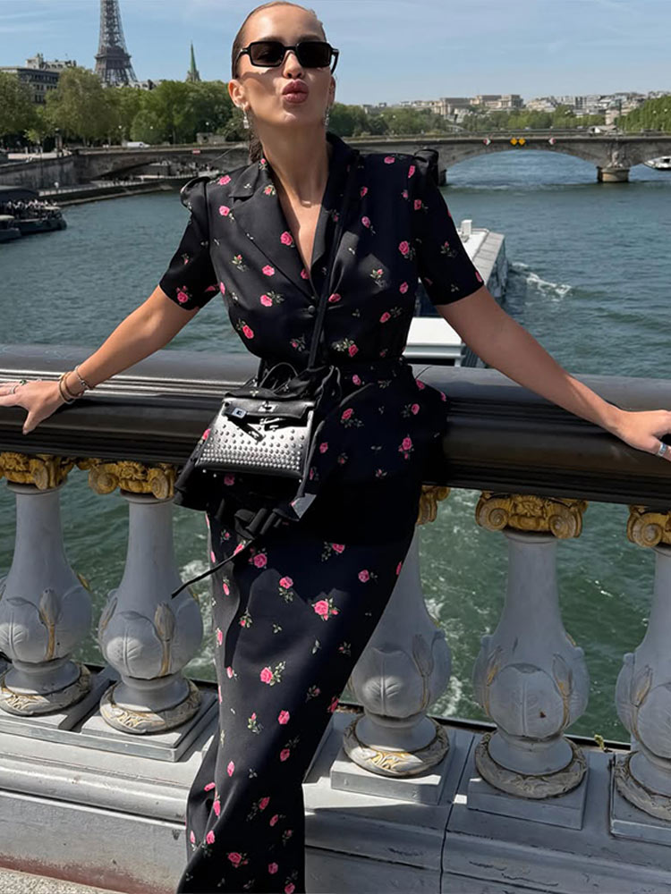Eleganckie damskie komplety: k – Romper Floral Print recenzja i cena