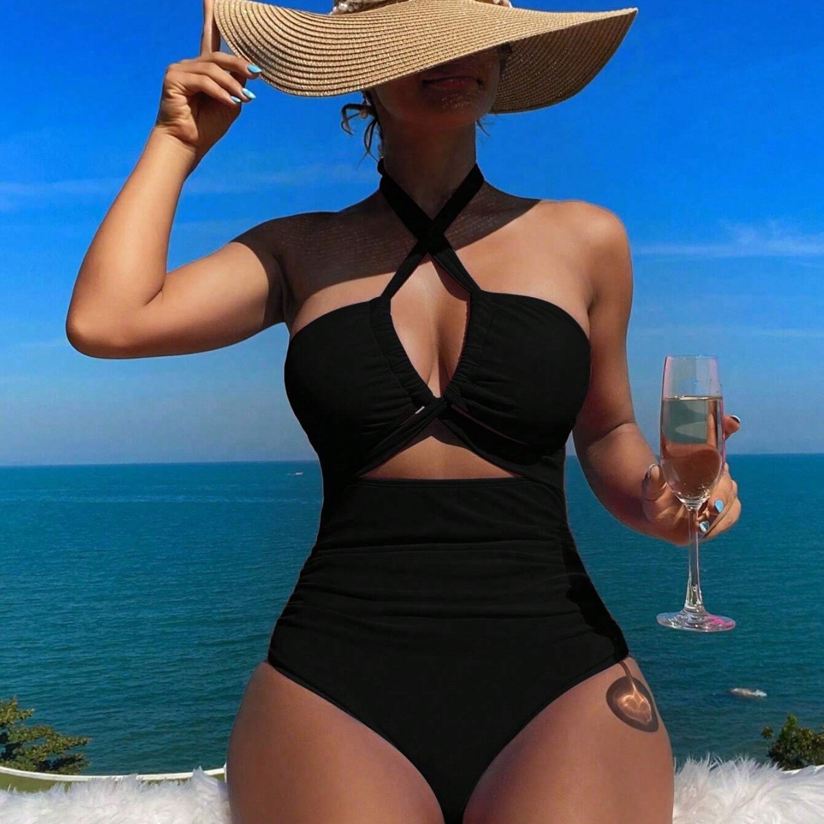 Damski strój kąpielowy z wiąza – Swimsuit Bikini Ruched recenzja i cena