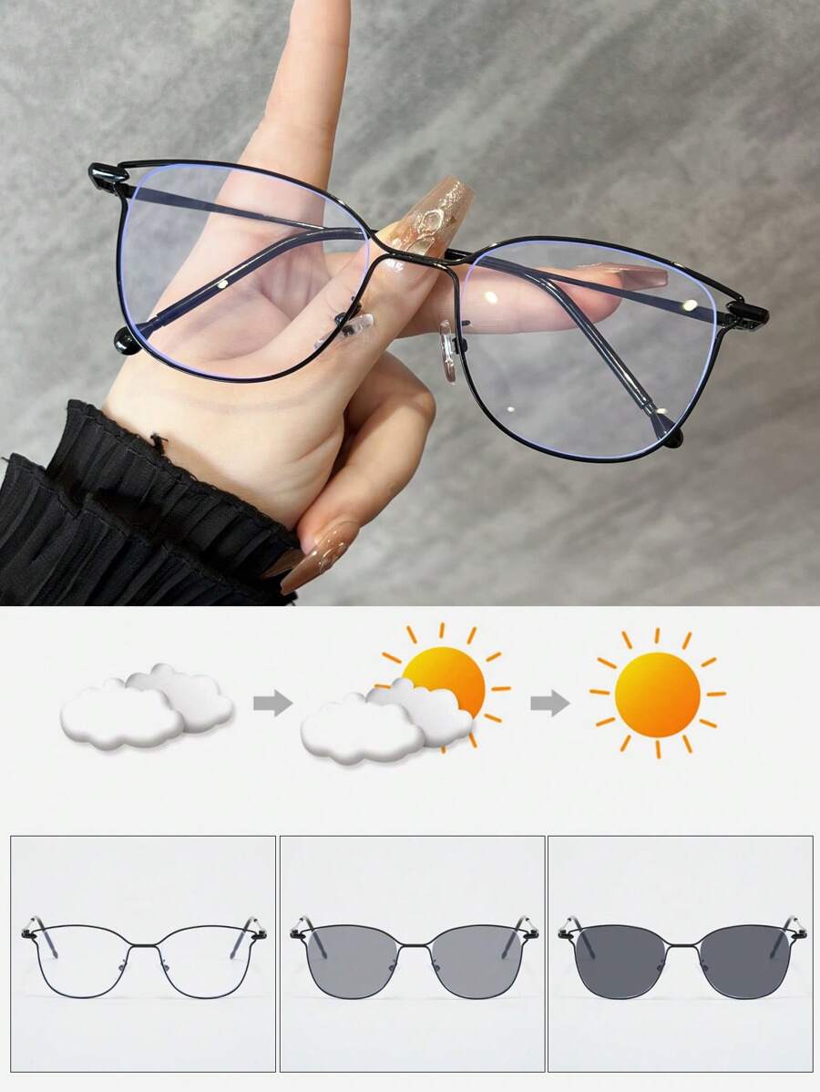 1 szt. Metalowe okulary kocie  – Sunglasses Cat Eye recenzja i cena
