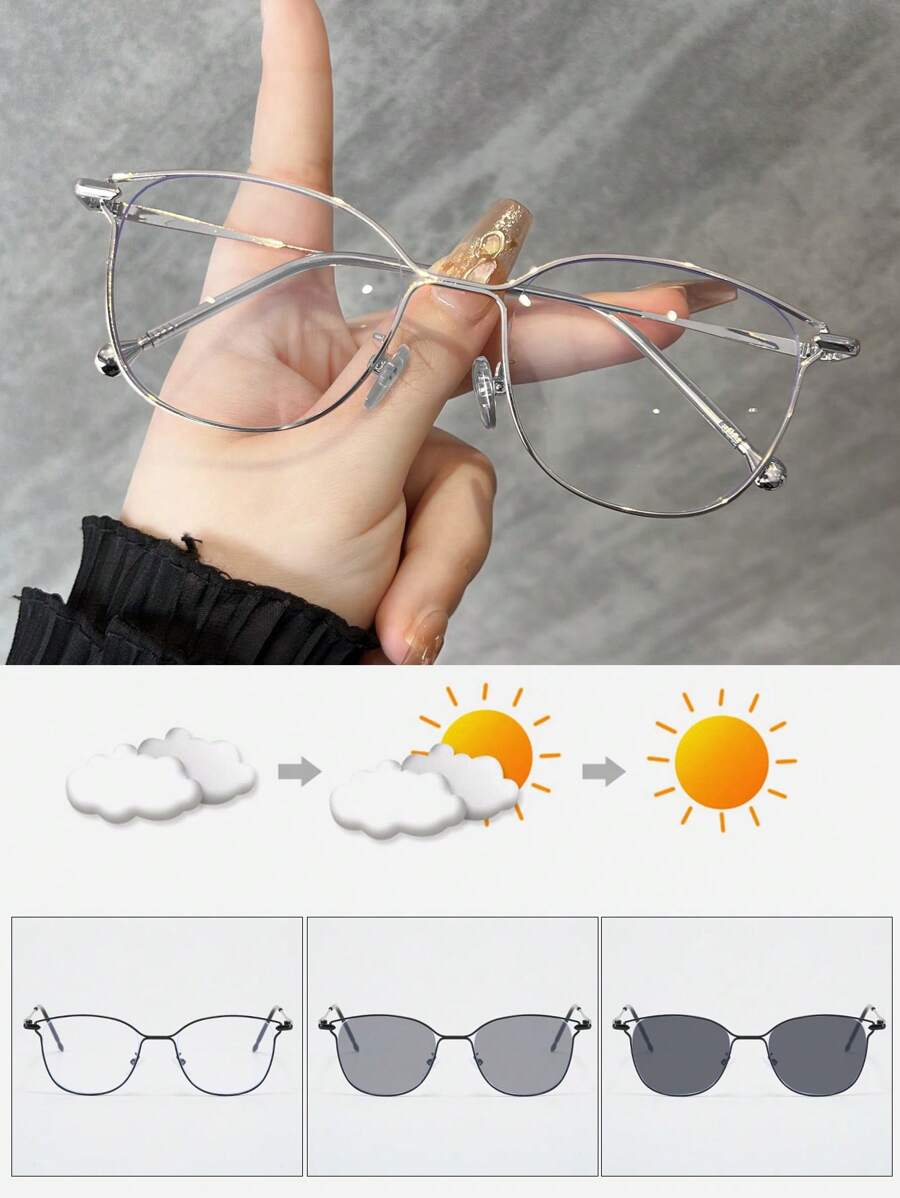 1 szt. Metalowe okulary kocie  – Sunglasses Cat Eye recenzja i cena