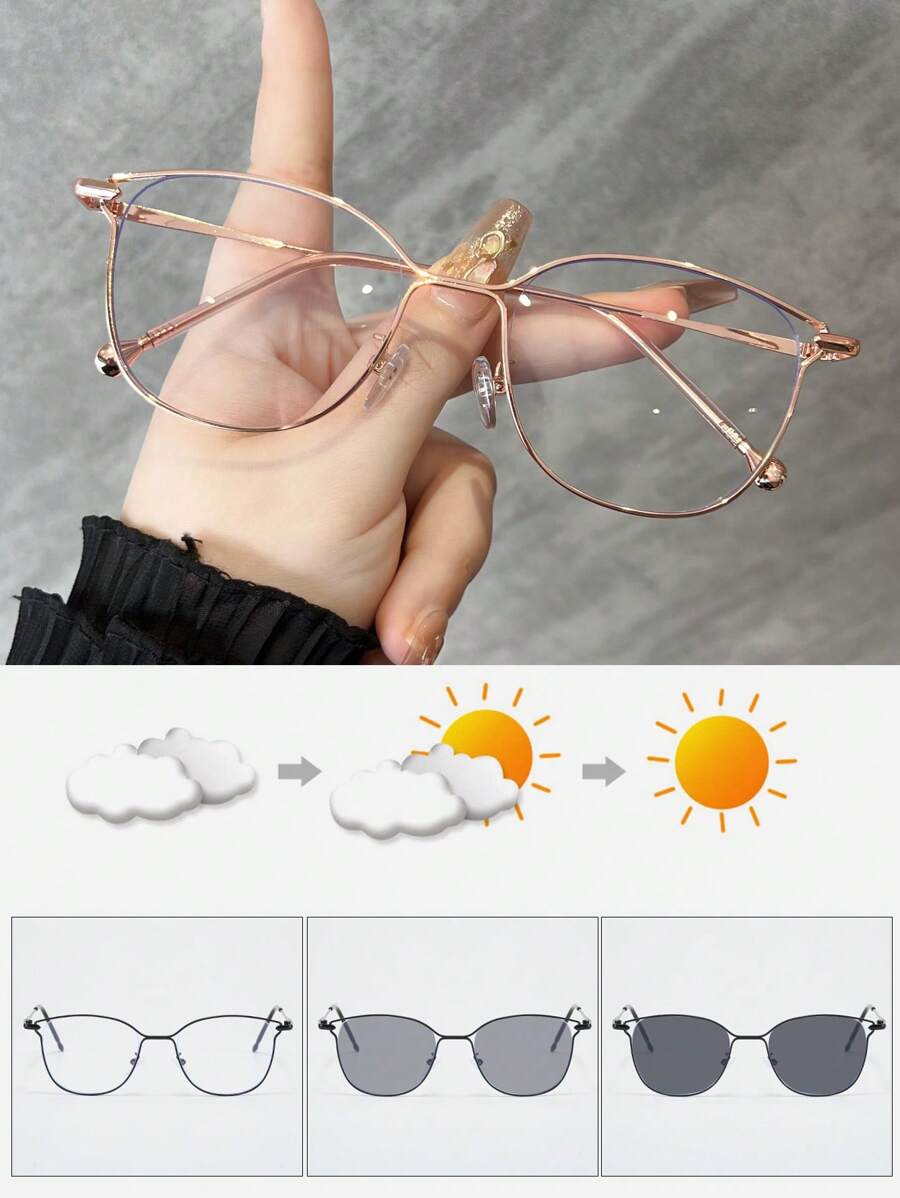 1 szt. Metalowe okulary kocie  – Sunglasses Cat Eye recenzja i cena