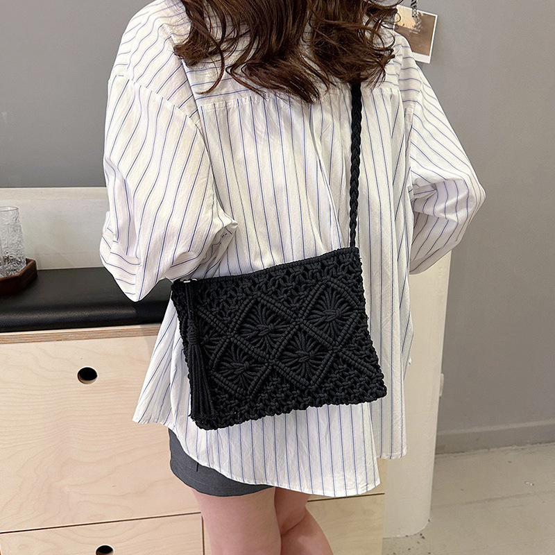 Moda tkane torby na ramię z wy – Crochet Bag Raffia recenzja i cena