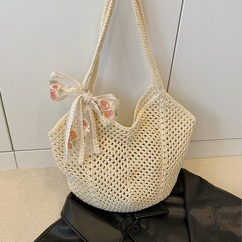 Letnie koronkowe torby typu to – Crochet Bag Raffia recenzja i cena