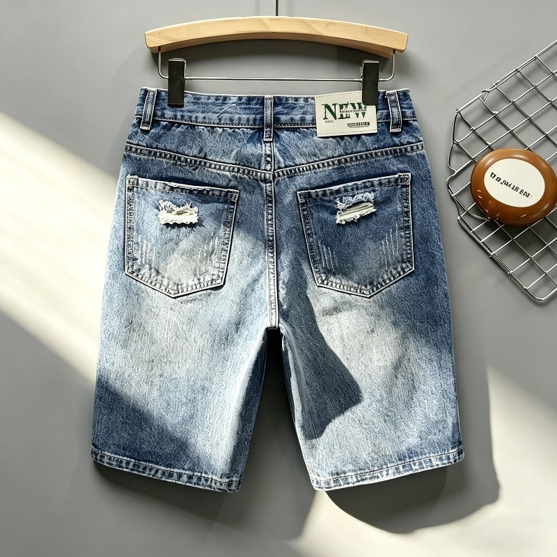 Męskie szorty jeansowe w stylu – Shorts Denim Frayed recenzja i cena