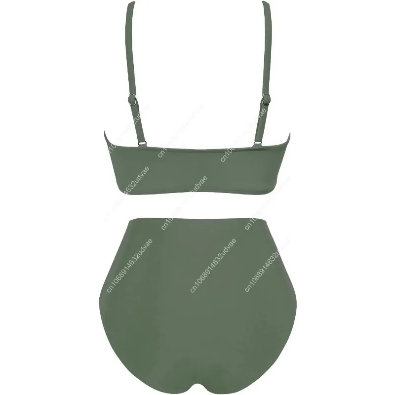 Damskie komplety bikini z wyso – Swimsuit Bikini Ruched recenzja i cena