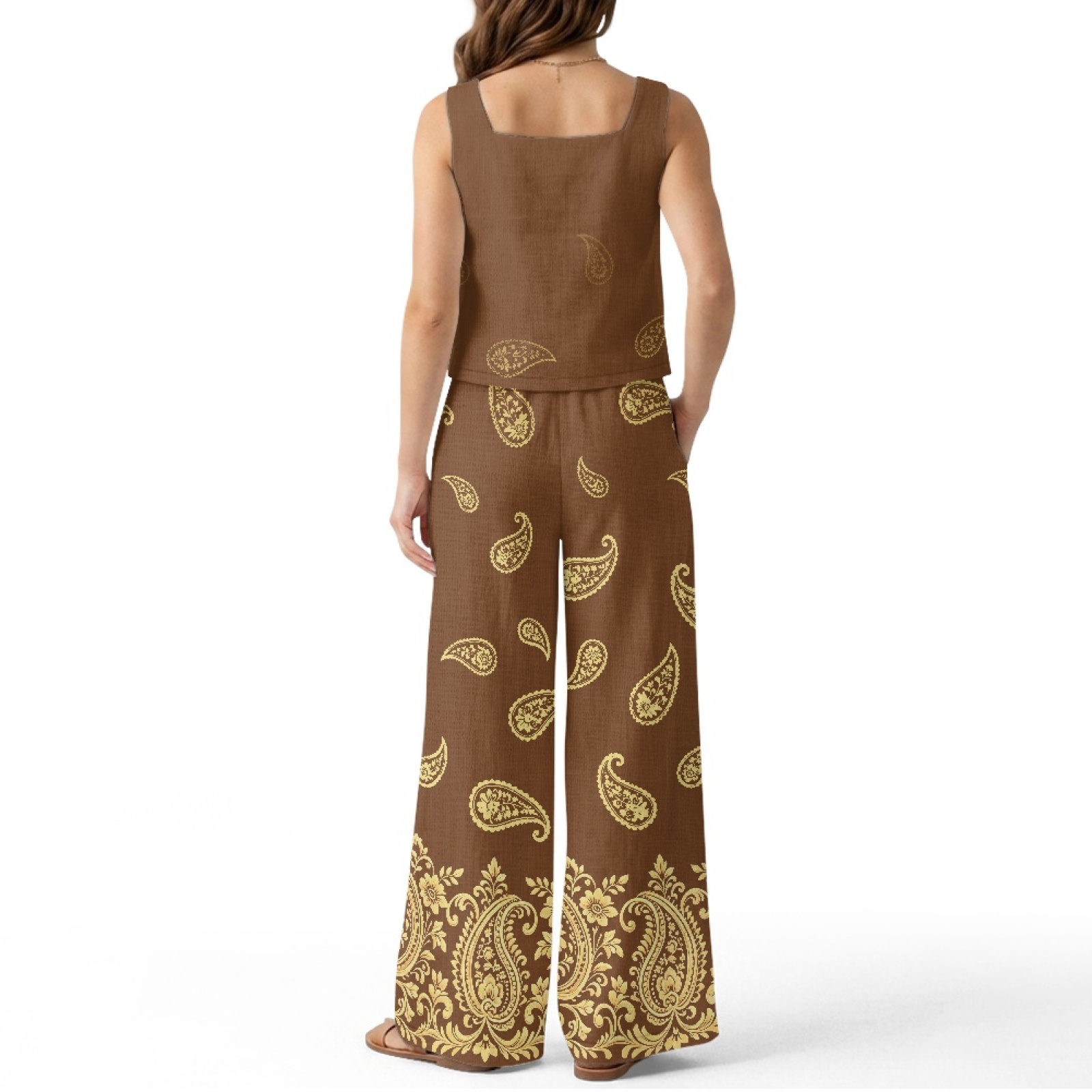 INSTANTARTS Damski lniany zest – Linen Pant Wide recenzja i cena