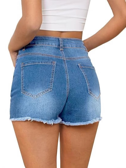 Krótkie jeansowe szorty w styl – Shorts Denim Frayed recenzja i cena