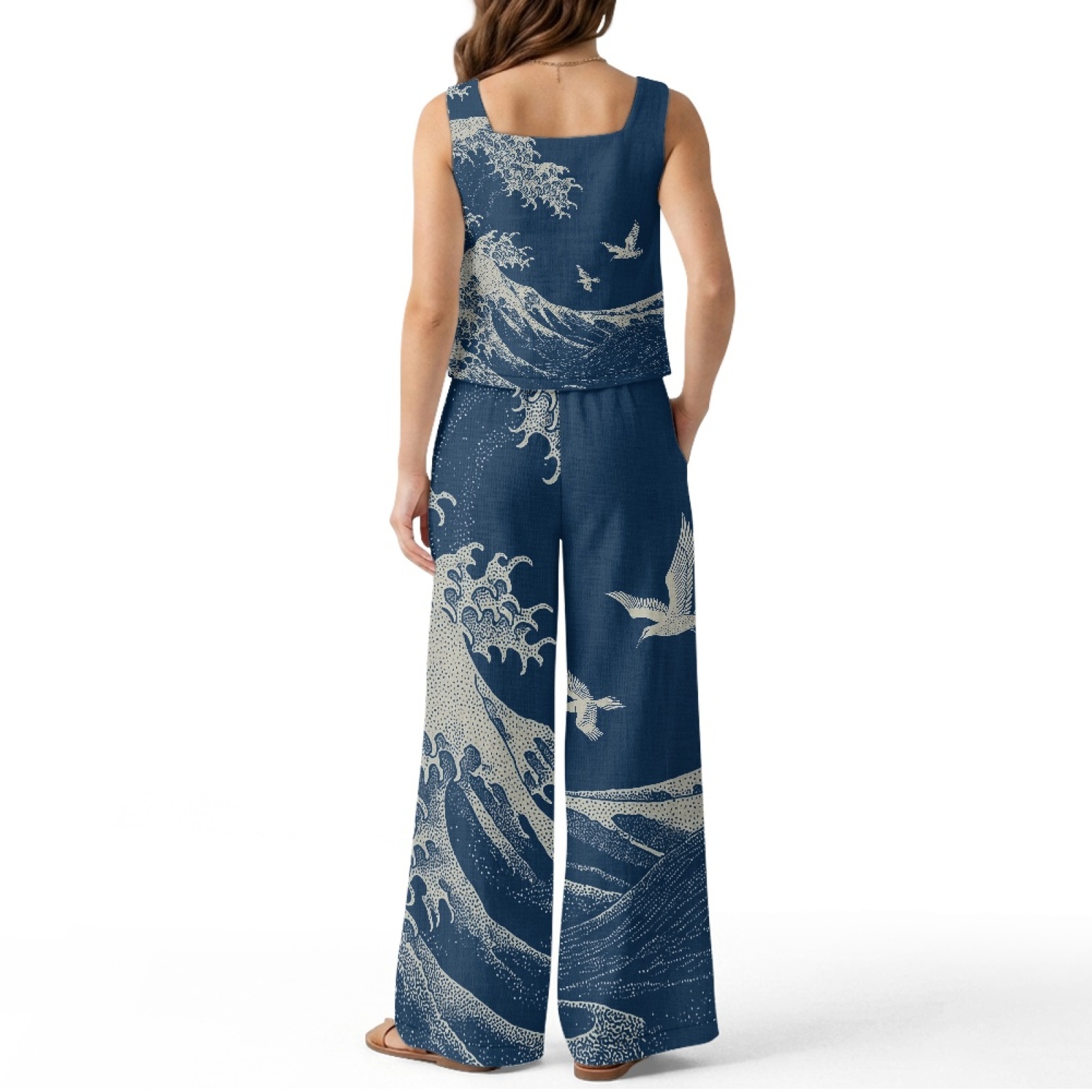 INSTANTARTS Damski lniany zest – Linen Pant Wide recenzja i cena