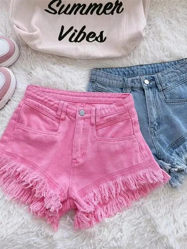 Damskie szorty jeansowe w styl – Shorts Denim Frayed recenzja i cena