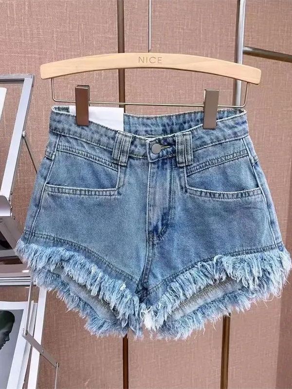 Damskie szorty jeansowe w styl – Shorts Denim Frayed recenzja i cena