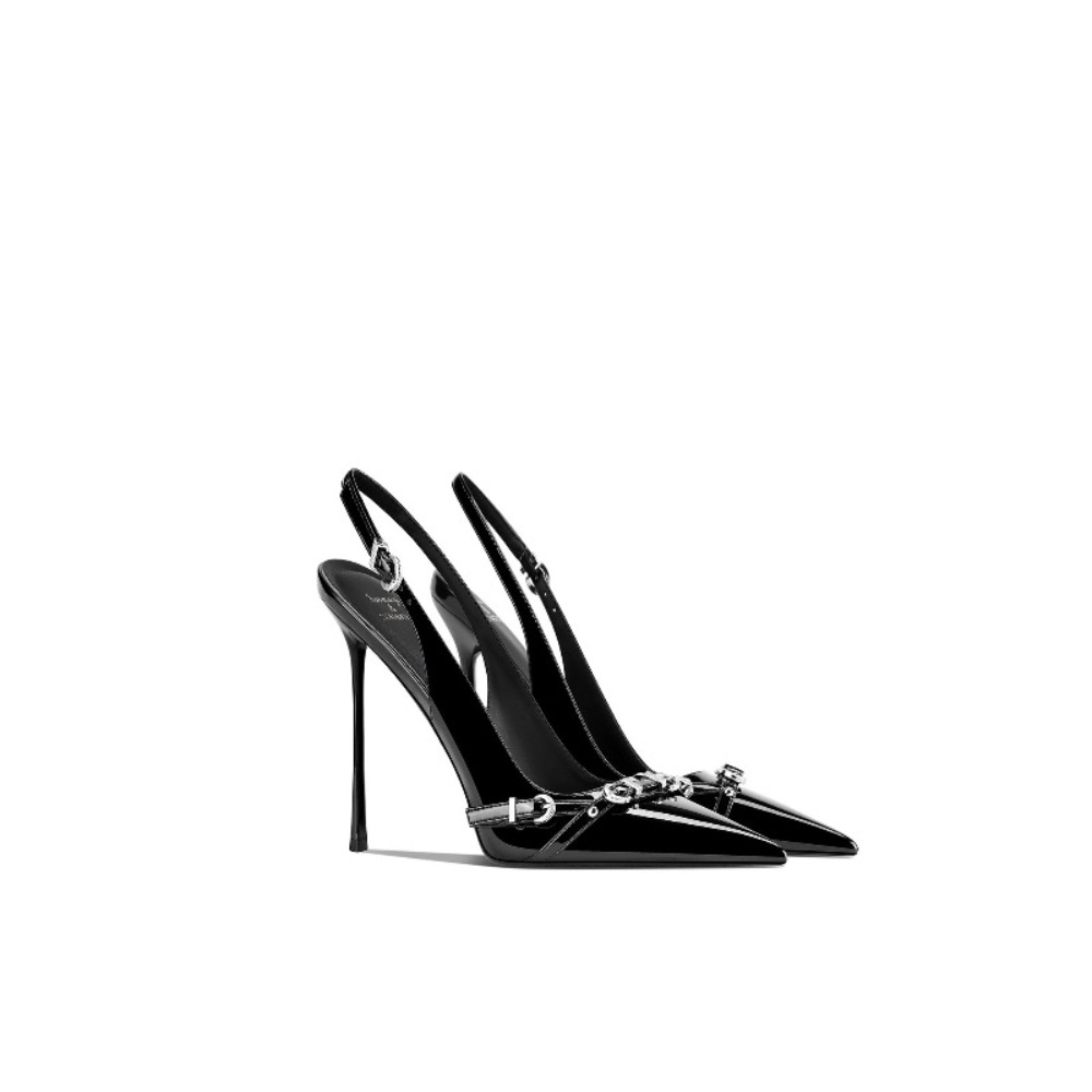 Modne czarne sandały damskie z – Sandal Strappy Heeled recenzja i cena