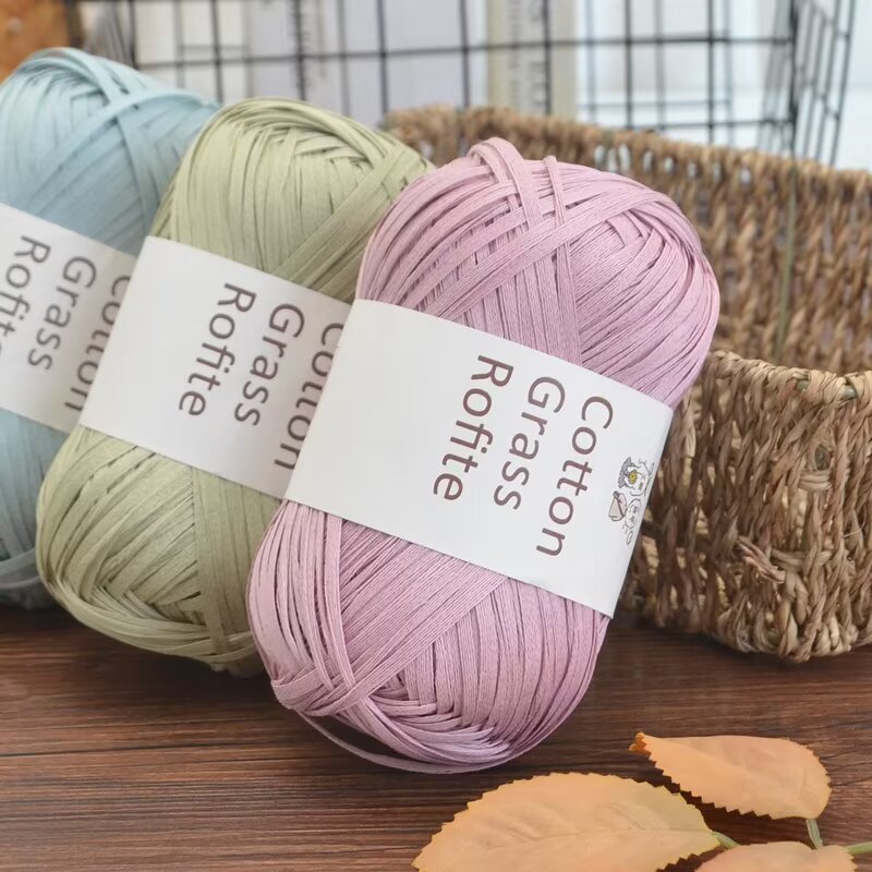 Nowa Wielokolorowa Rafia Baweł – Crochet Bag Raffia recenzja i cena
