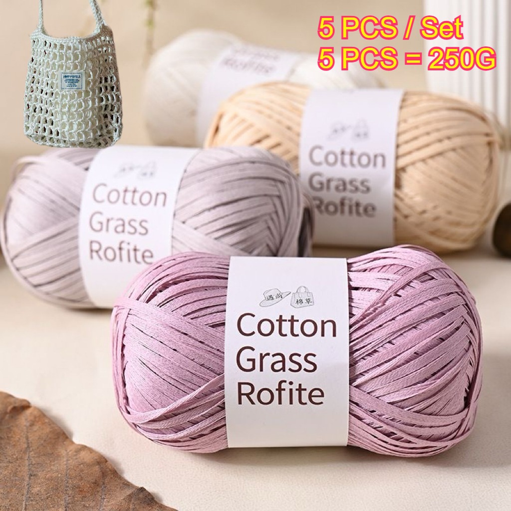 5 SZTUK 250g Papierowa Rafia S – Crochet Bag Raffia recenzja i cena