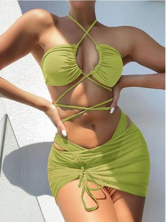 Damski strój kąpielowy bikini  – Swimsuit Bikini Ruched recenzja i cena