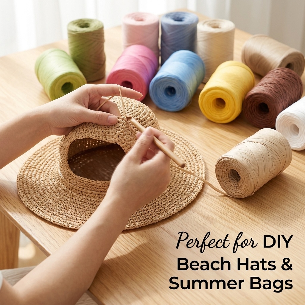 150m DIY Naturalna Papierowa R – Crochet Bag Raffia recenzja i cena